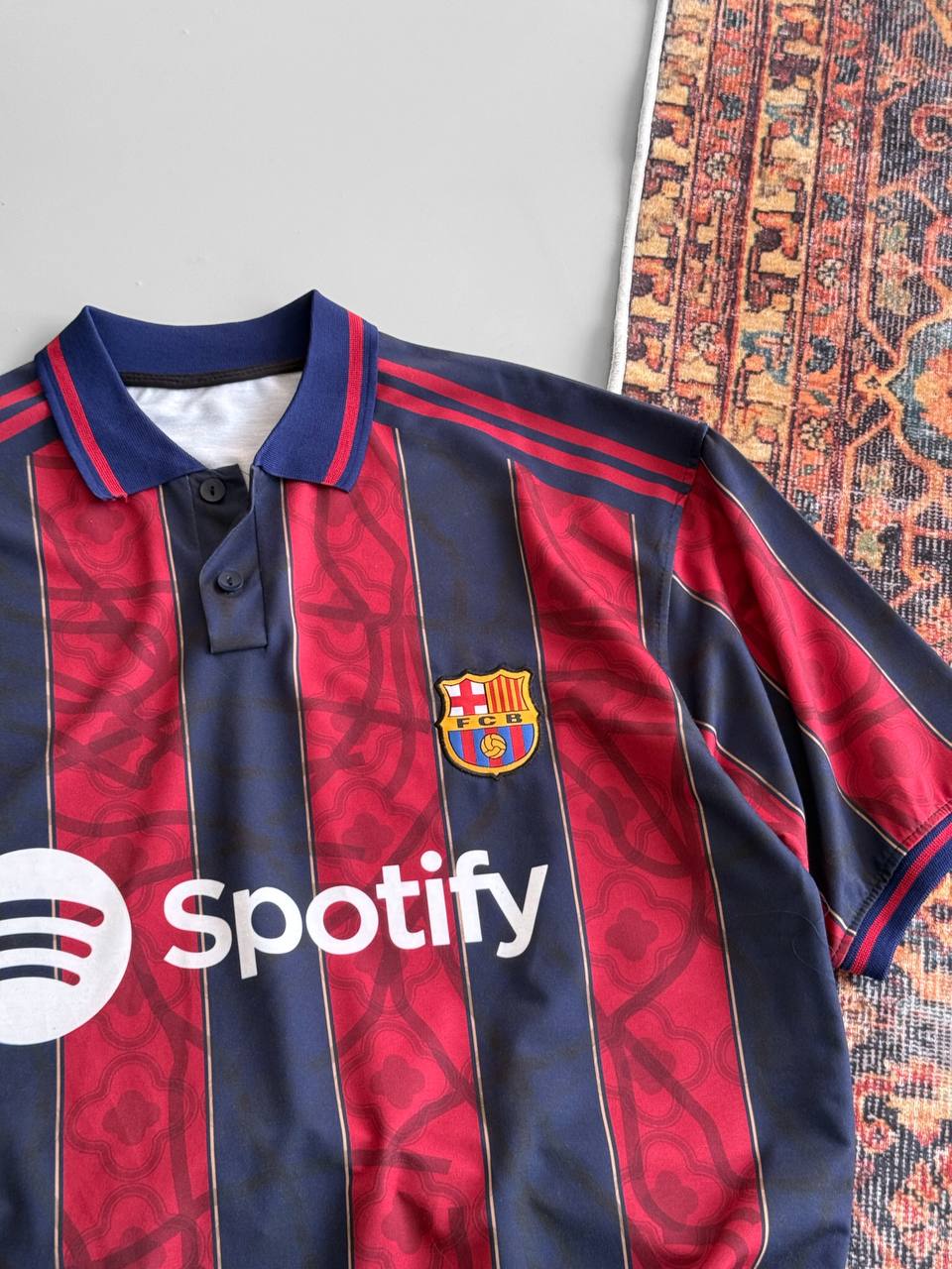 FC Barcelona Spotify T-Shirt, Unisex Cotton Football Tee