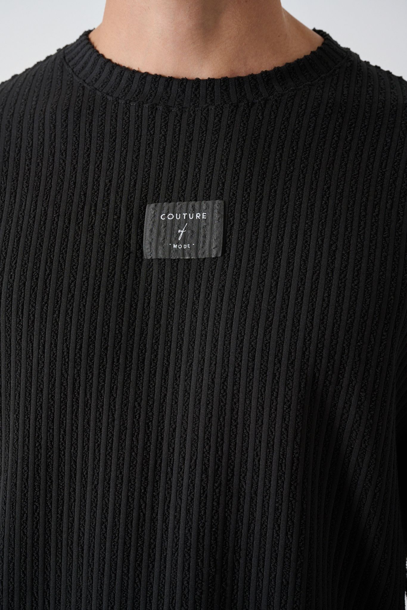 Modern Couture Patterned Oversized Knitwear