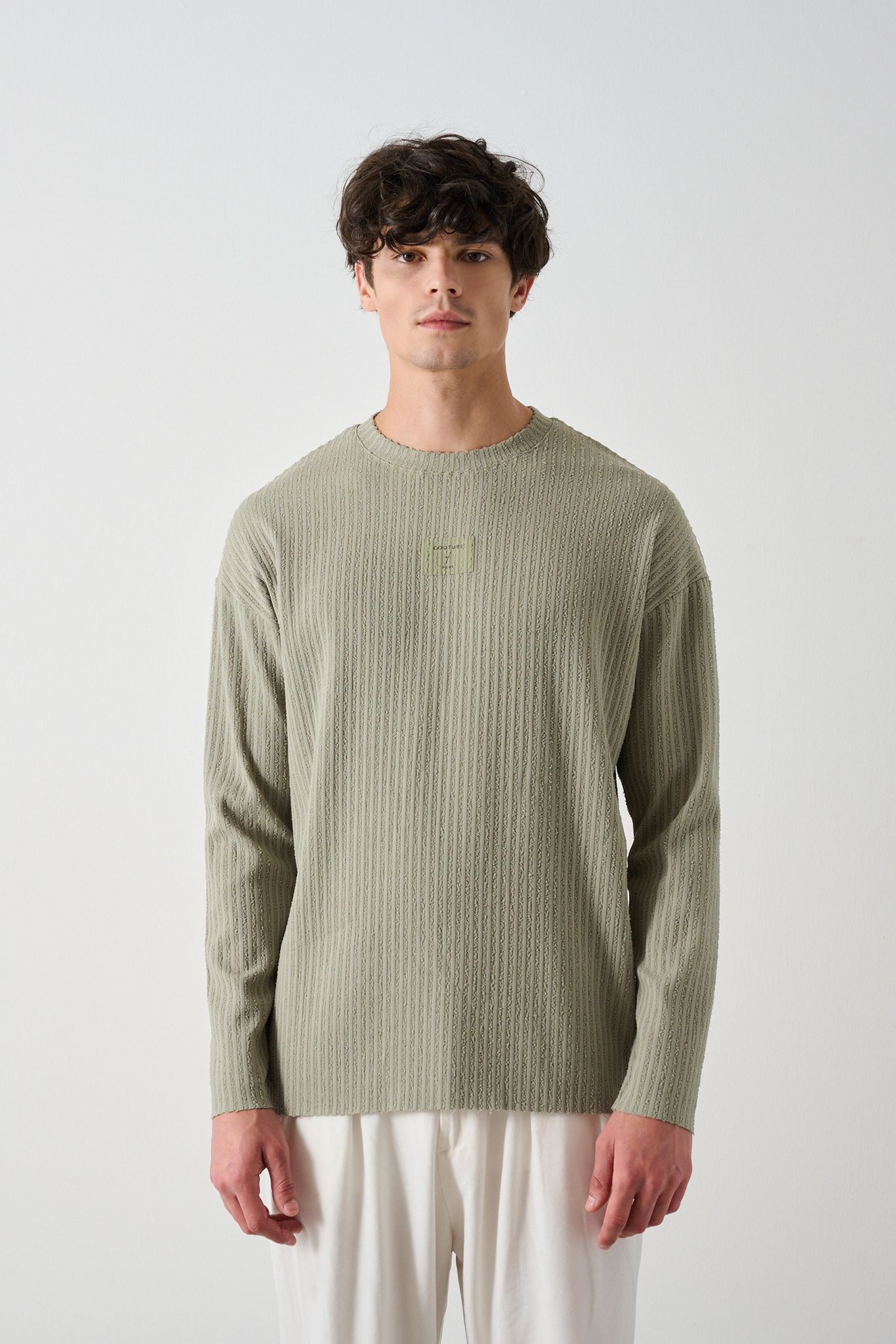 Modern Couture Patterned Oversized Knitwear