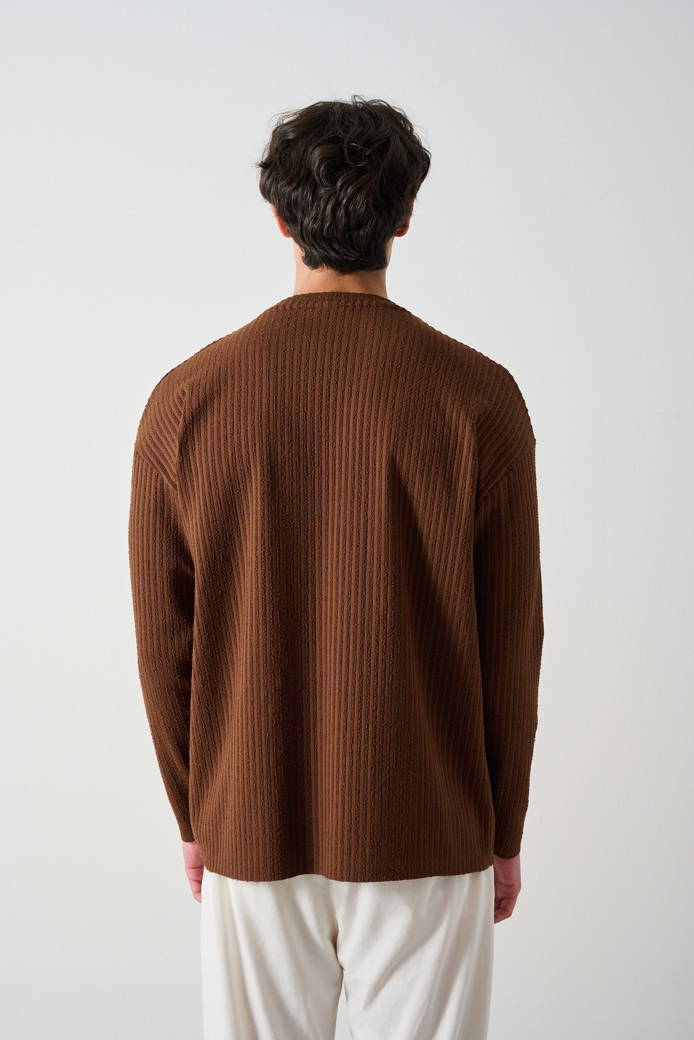 Modern Couture Patterned Oversized Knitwear
