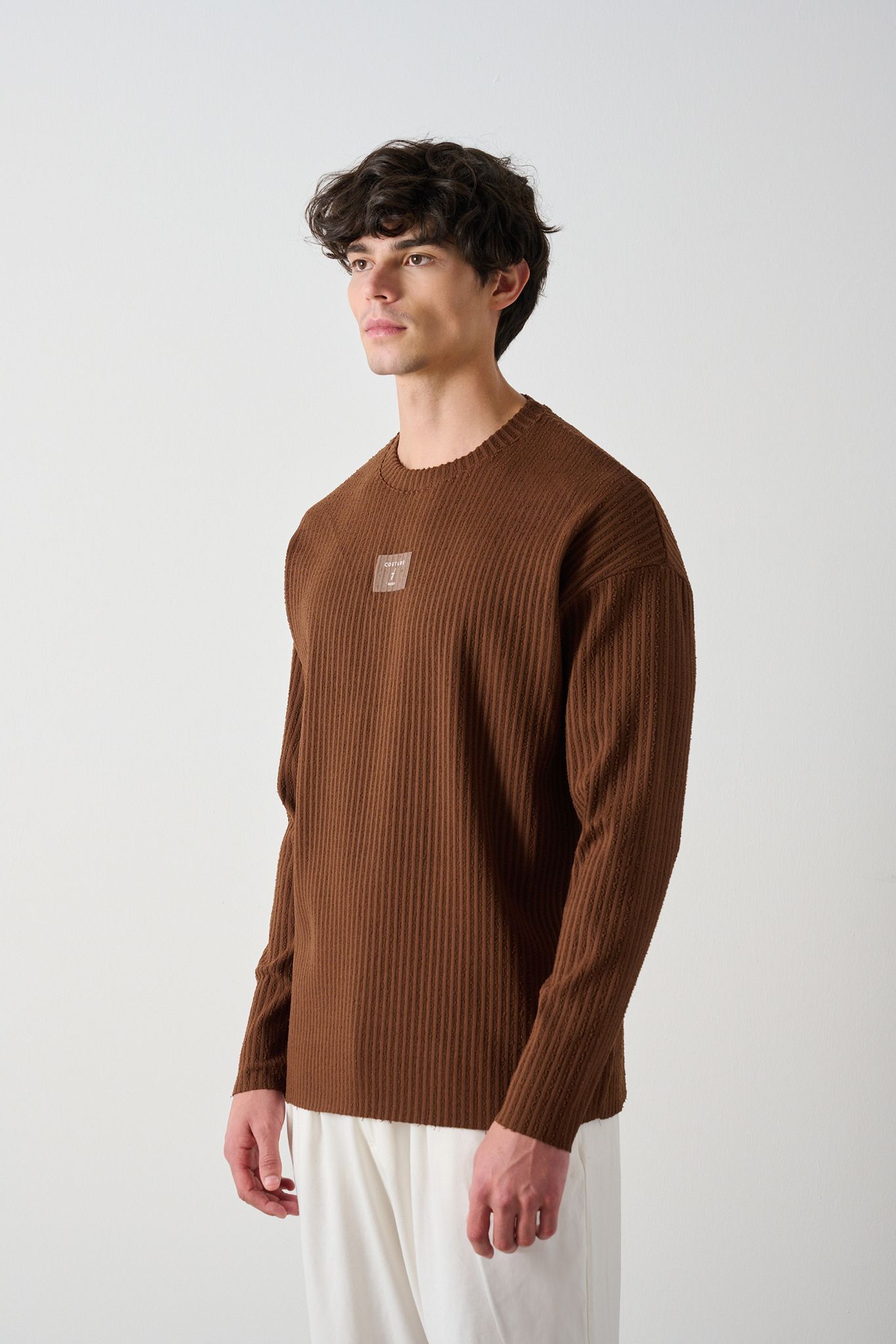 Modern Couture Patterned Oversized Knitwear