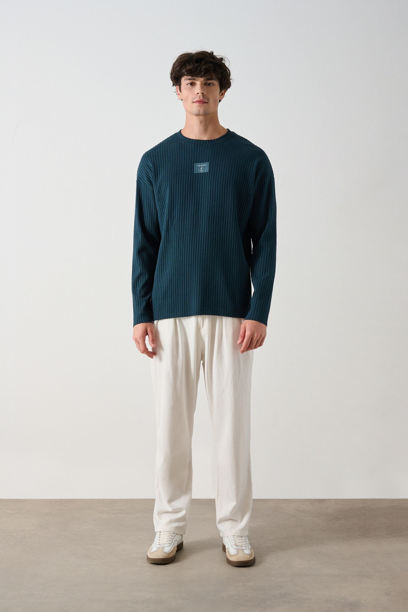 Modern Couture Patterned Oversized Knitwear