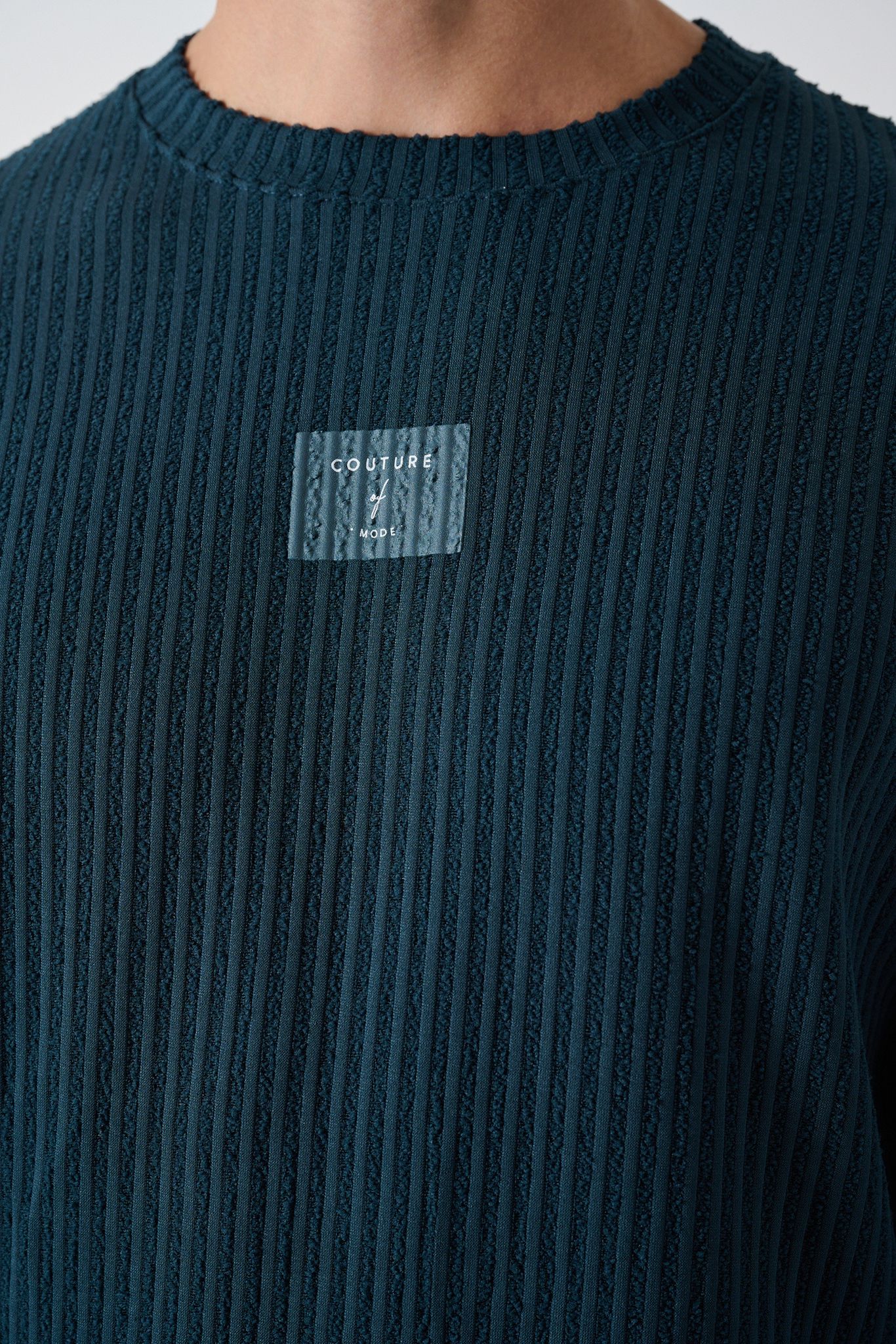 Modern Couture Patterned Oversized Knitwear