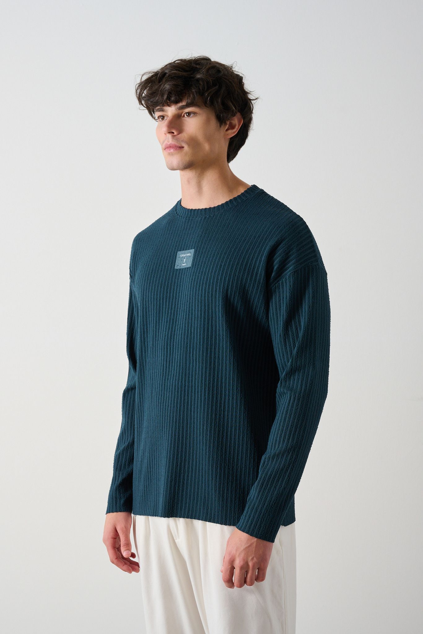 Modern Couture Patterned Oversized Knitwear