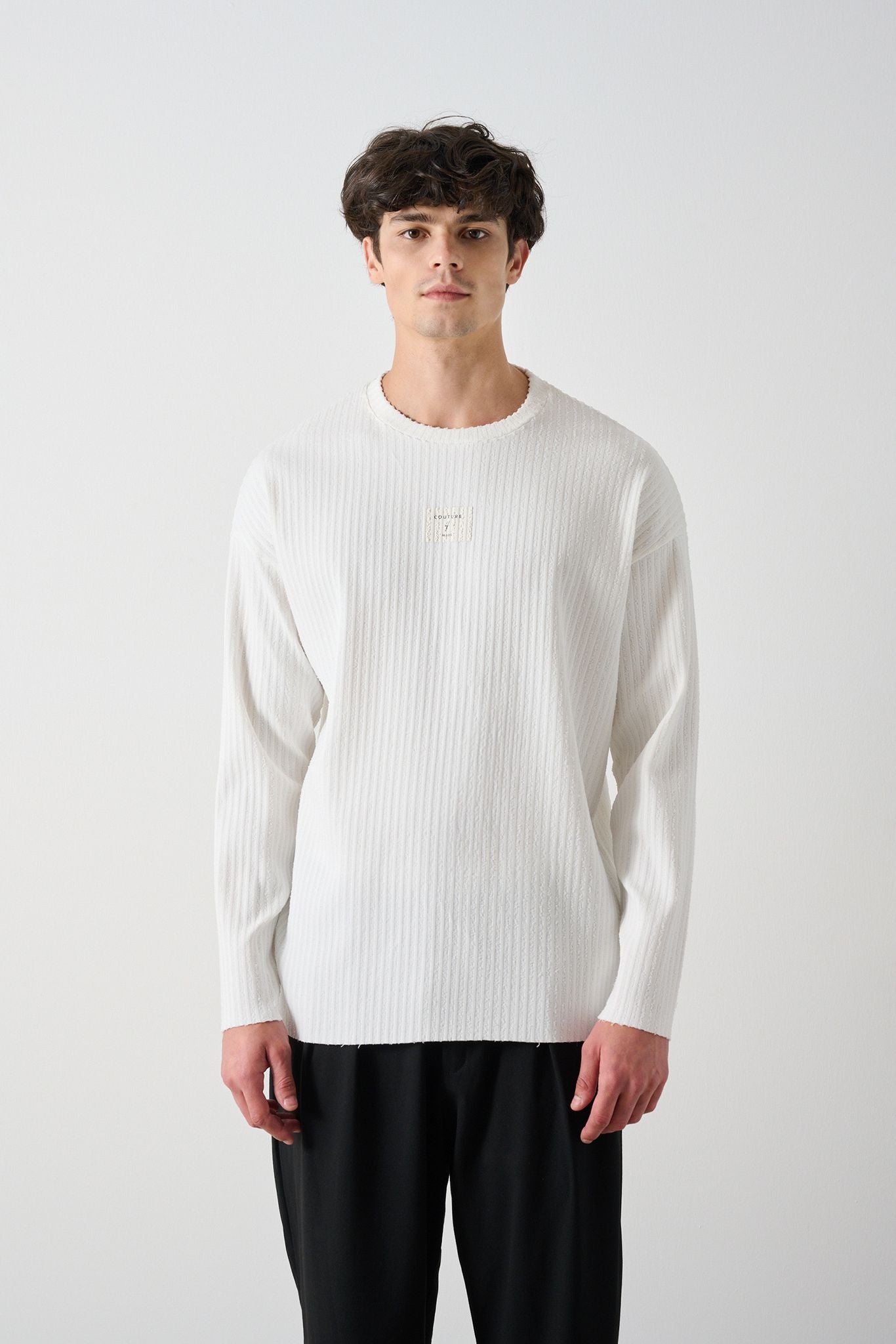 Modern Couture Patterned Oversized Knitwear