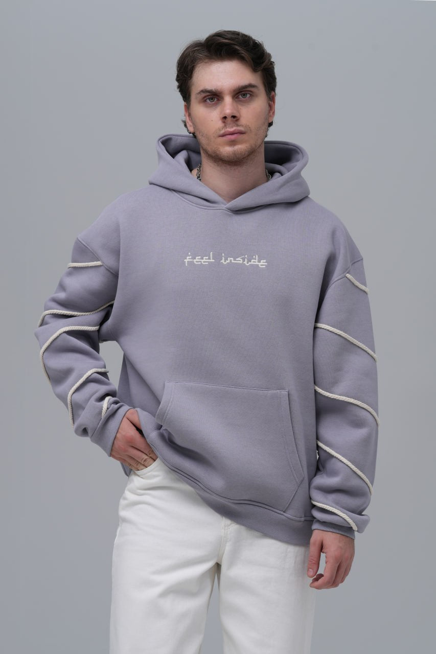 "Feel Inside" Embroidered Hoodie