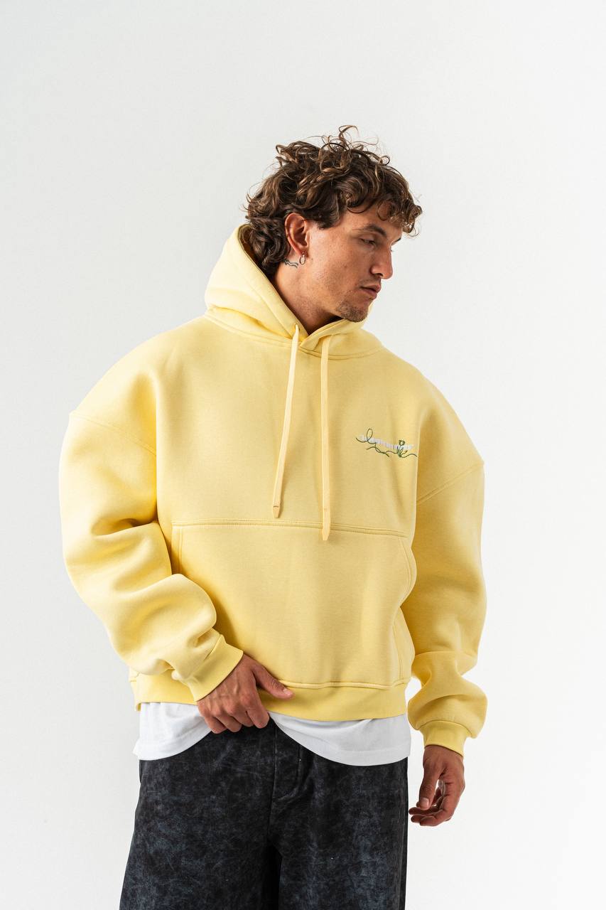 FleurNoir No.111 Oversized Floral Print Hoodie