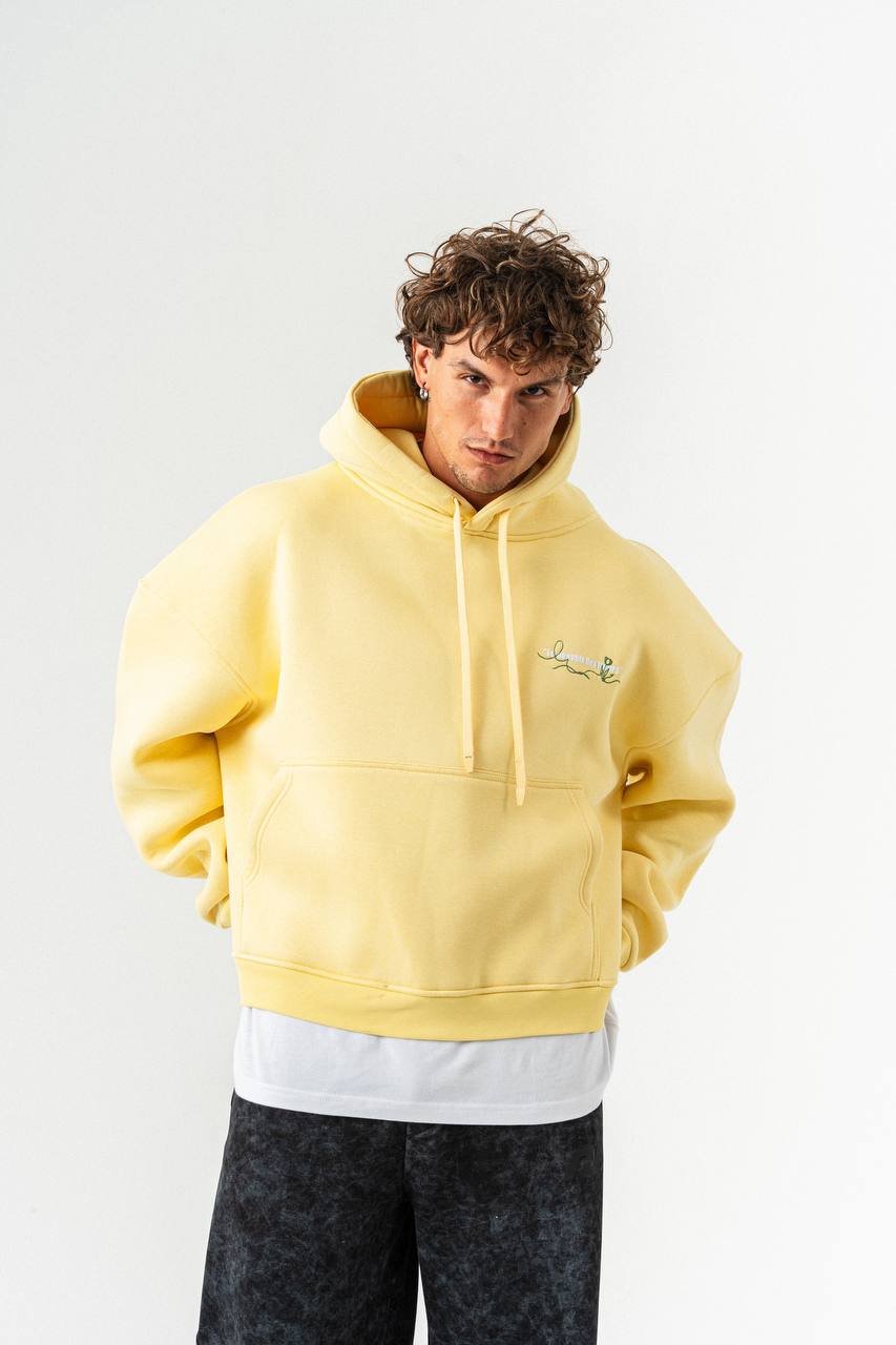 FleurNoir No.111 Oversized Floral Print Hoodie