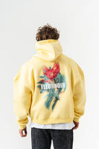 FleurNoir No.111 Oversized Floral Print Hoodie