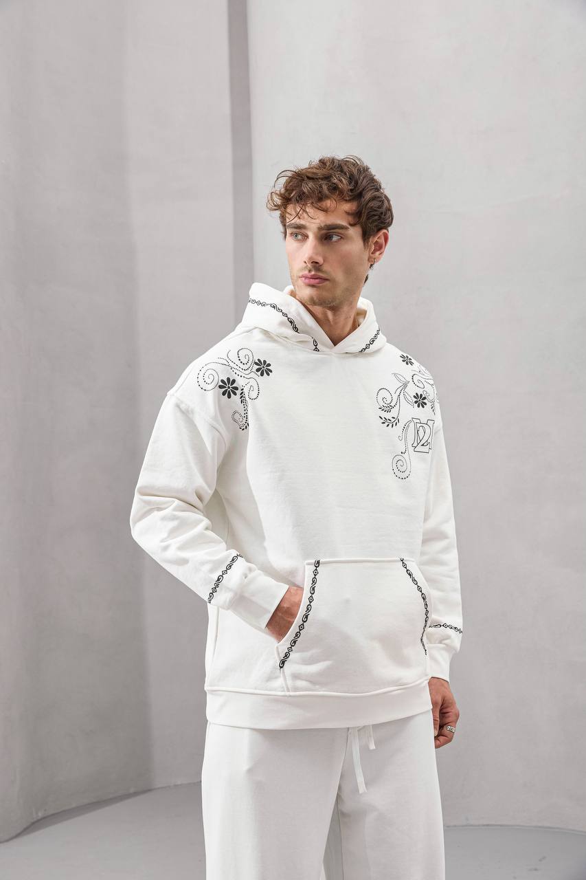 Freedom Is Not Free Floral Embroidered Hoodie