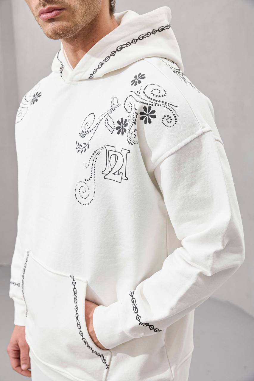 Freedom Is Not Free Floral Embroidered Hoodie