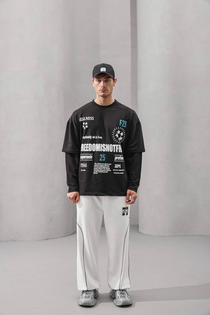 Freedom Layered Long Sleeve Tee