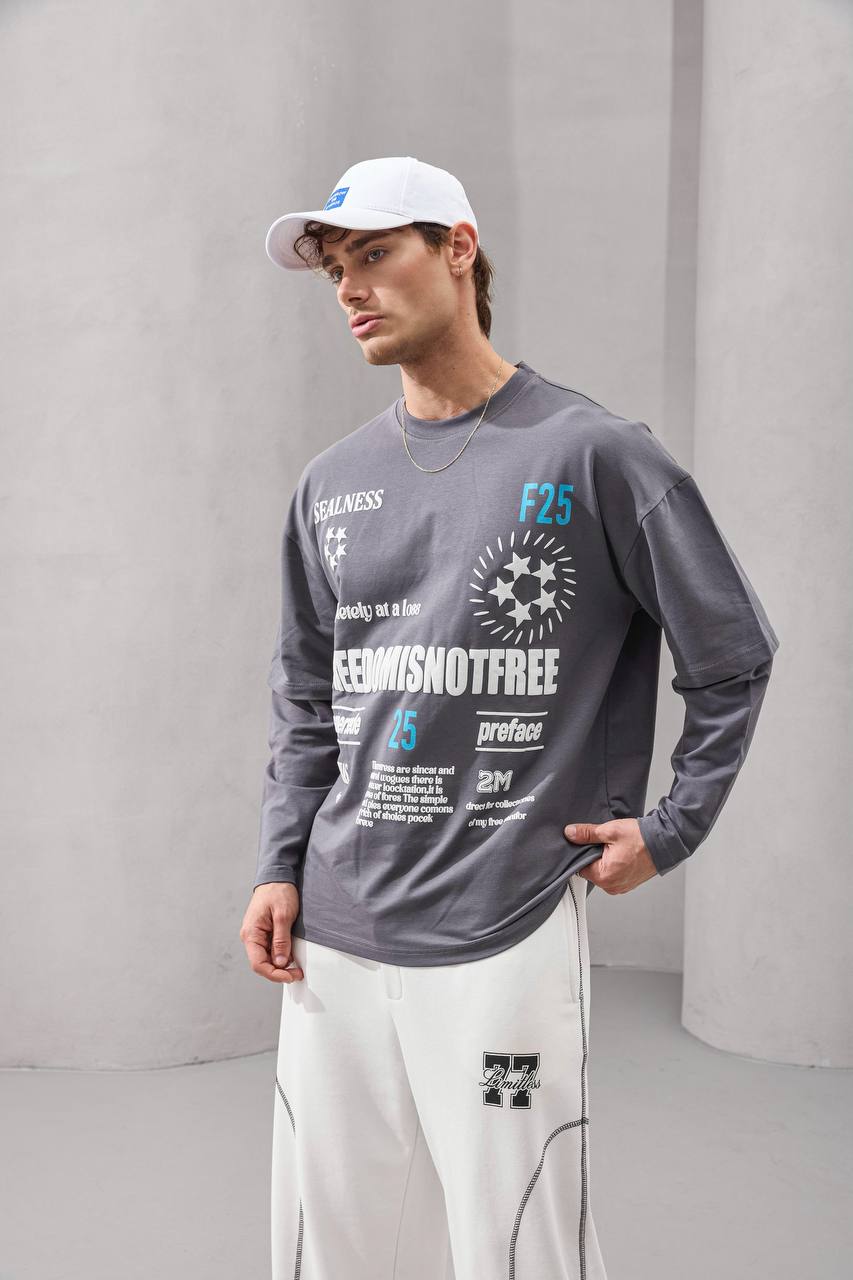 Freedom Layered Long Sleeve Tee