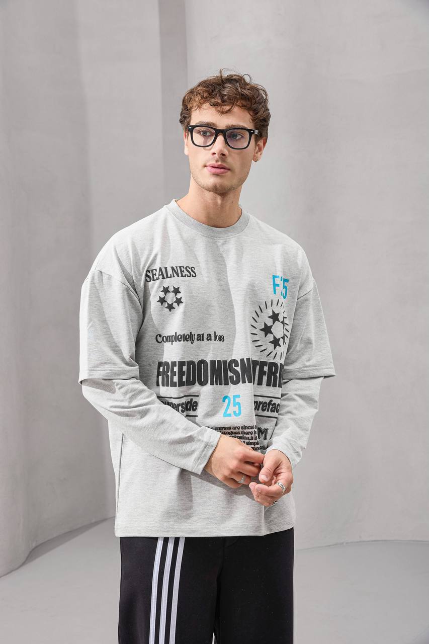 Freedom Layered Long Sleeve Tee