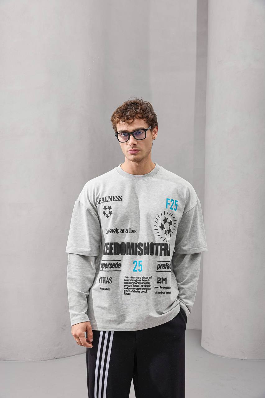 Freedom Layered Long Sleeve Tee