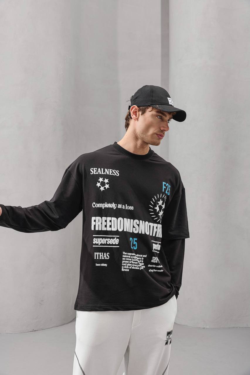 Freedom Layered Long Sleeve Tee