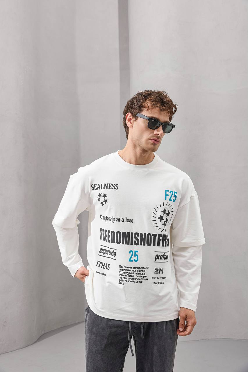 Freedom Layered Long Sleeve Tee