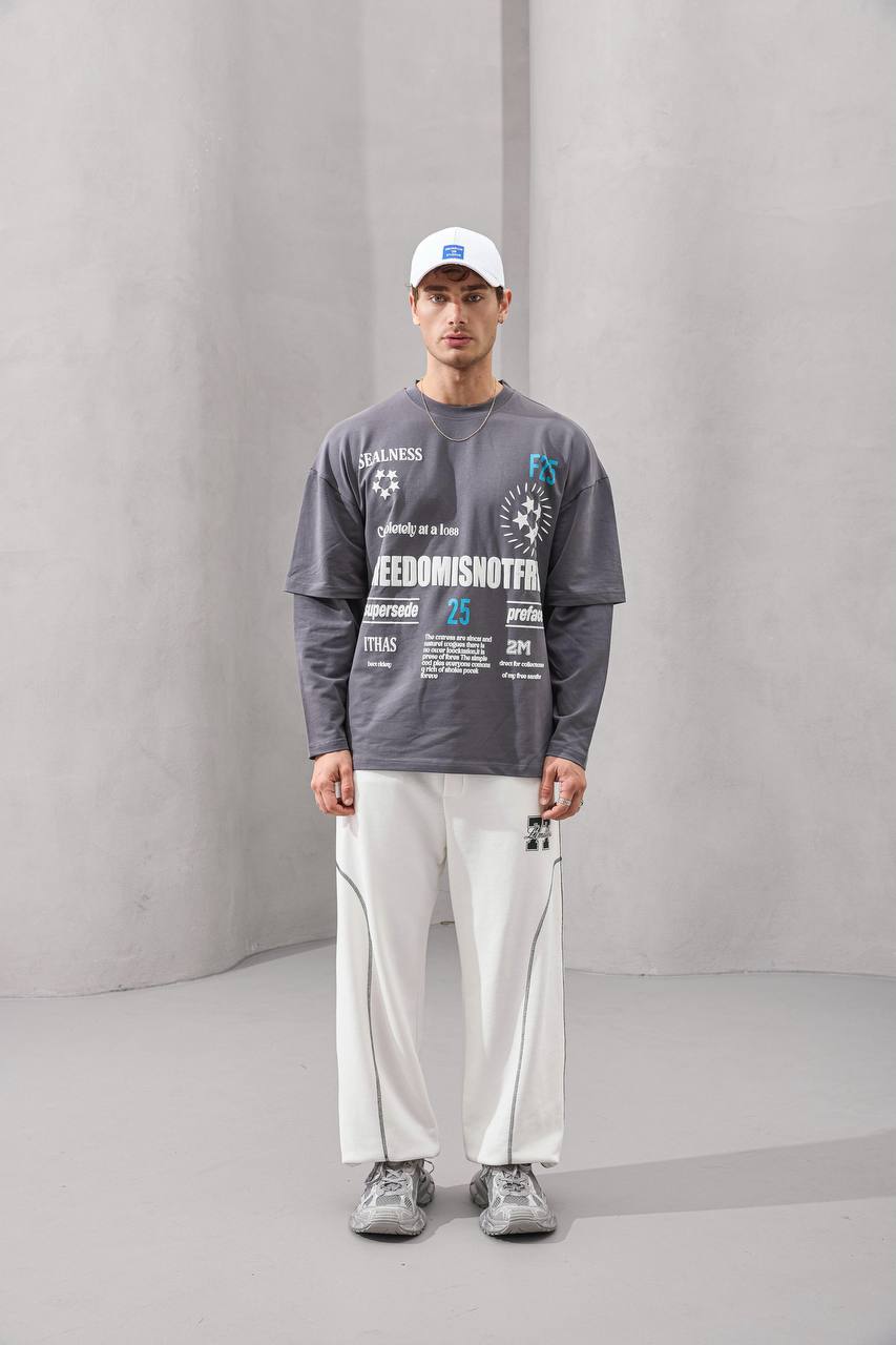 Freedom Layered Long Sleeve Tee