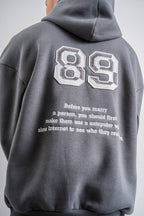 Funny '89' Graphic Hoodie with Humorous Quote