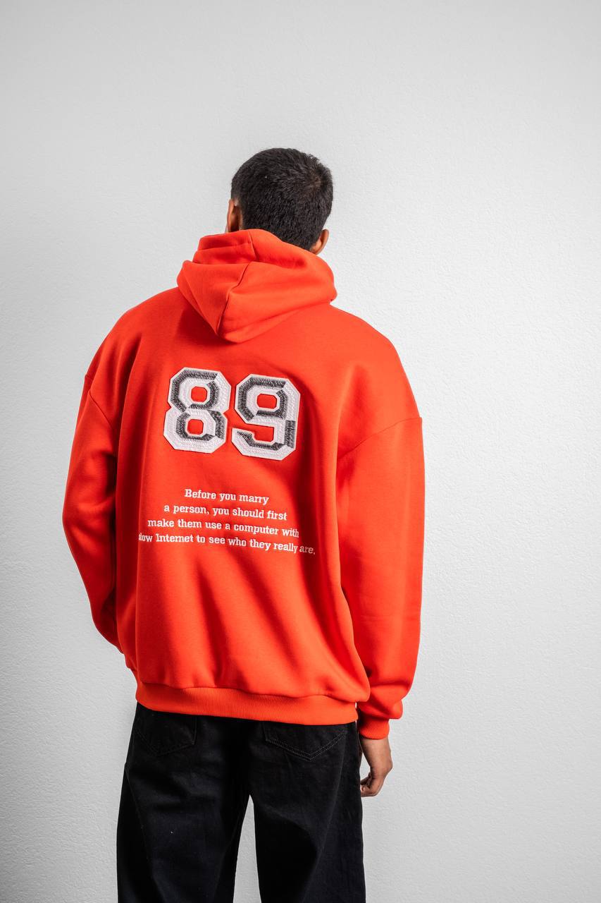 Funny '89' Graphic Hoodie with Humorous Quote