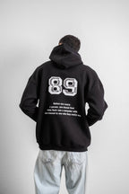 Funny '89' Graphic Hoodie with Humorous Quote