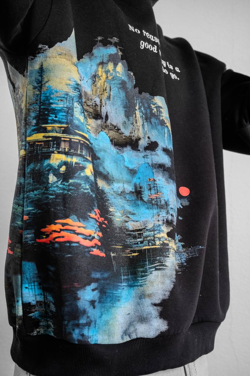 Galaxy View Oversize Sweatshirt