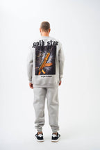 Gold Star' Urban Streetwear Sweatshirt: Weapon & Money Graphic