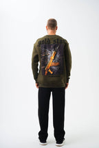 Gold Star' Urban Streetwear Sweatshirt: Weapon & Money Graphic