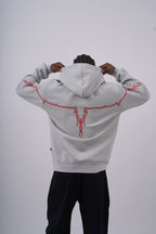 "Heartbeat" Embroidered Graphic Hoodie