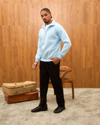 Heavyweight Oversize Quarter Zip Sweatshirt for Men - Minimalist Funnel Neck Fleece Pullover