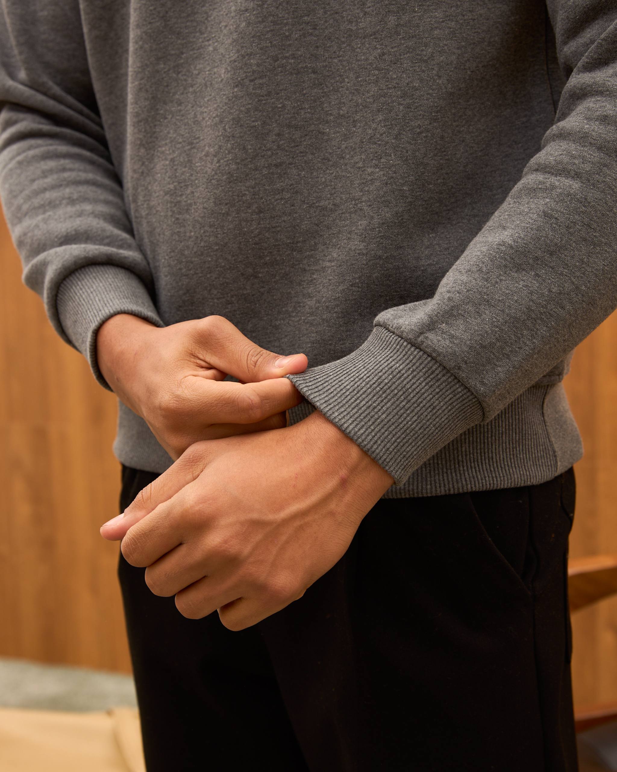 Heavyweight Oversize Quarter Zip Sweatshirt for Men - Minimalist Funnel Neck Fleece Pullover
