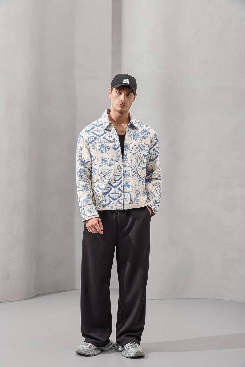 Heritage Tiles Zip-Up Jacket.