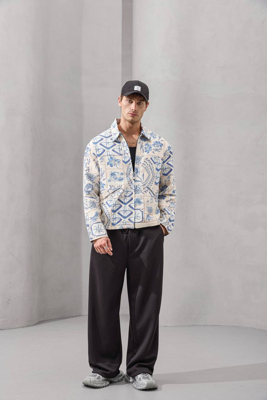 Heritage Tiles Zip-Up Jacket