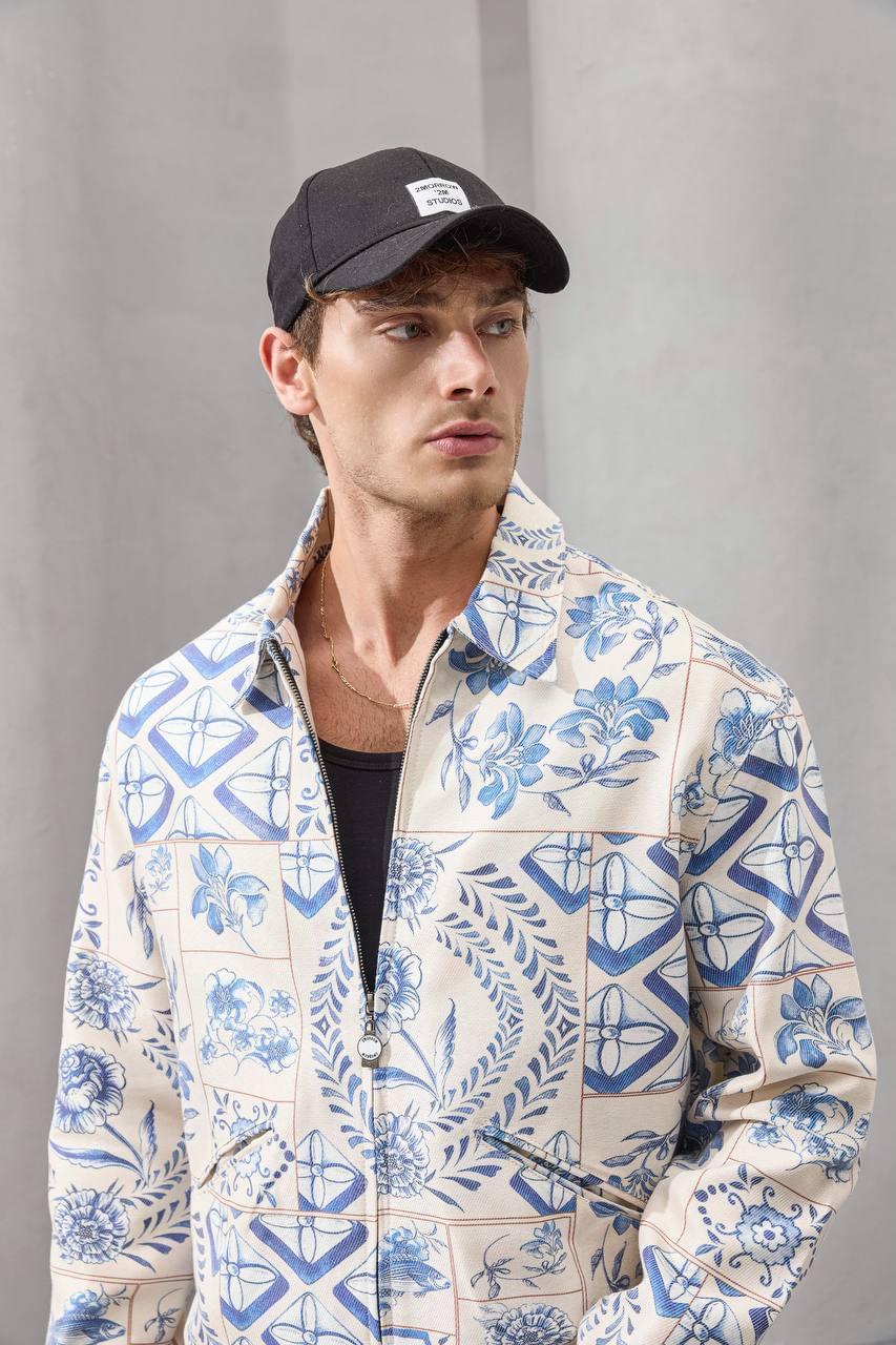 Heritage Tiles Zip-Up Jacket.