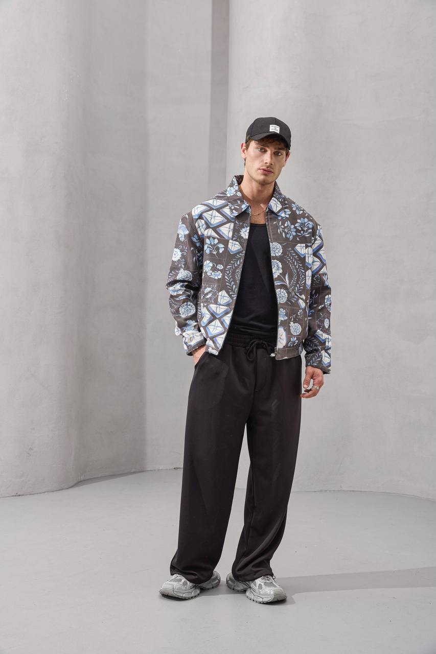 Heritage Tiles Zip-Up Jacket