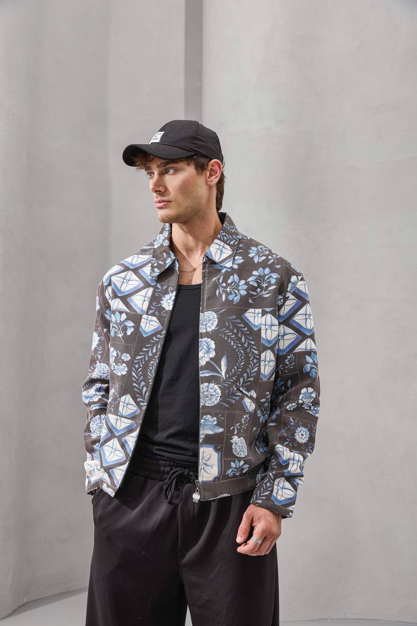 Heritage Tiles Zip-Up Jacket