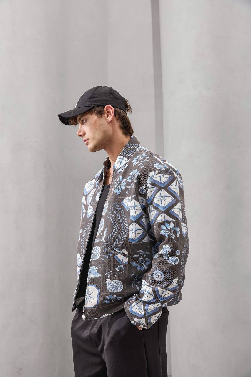 Heritage Tiles Zip-Up Jacket