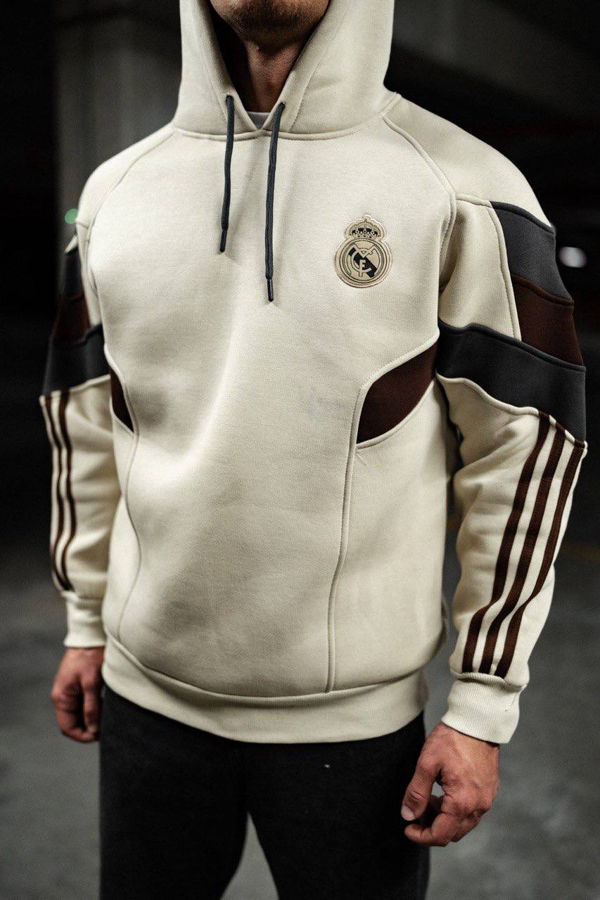 Real Madrid Hooded Oversized Sweatshirt - Stylish and Comfortable