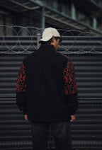 Italy Logo Zippered Hoodie - Stylish Sweatshirt with Sleeve Print Design