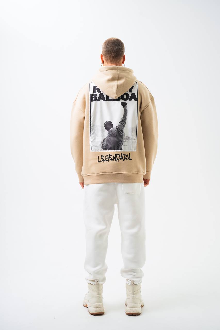 Rocky Balboa Oversized Hoodie – Champion Spirit Streetwear