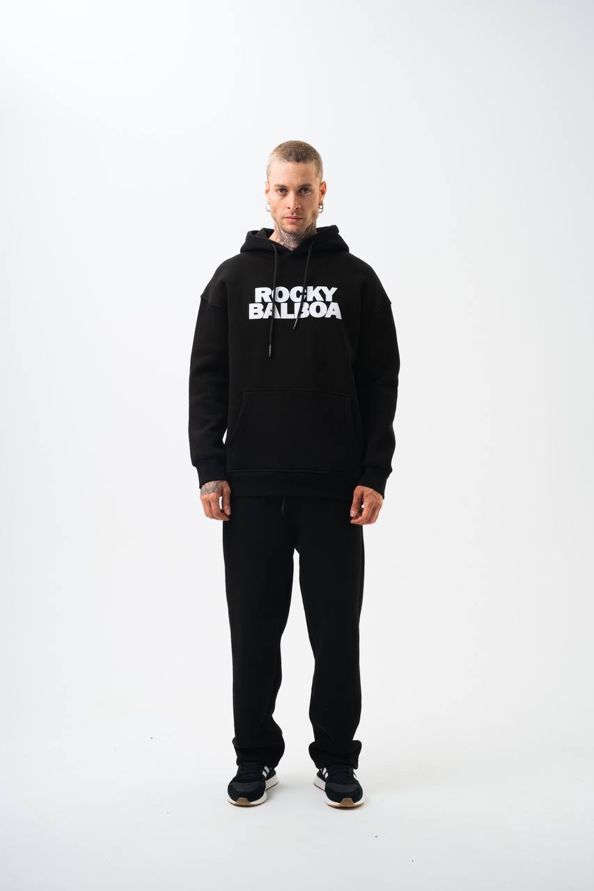 Rocky Balboa Oversized Hoodie – Champion Spirit Streetwear