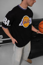 Los Angeles Lakers NBA Graphic Tee - Vintage Style Basketball T-Shirt - Retro Sports Top