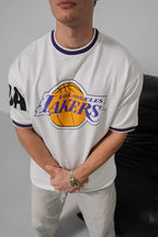 Los Angeles Lakers NBA Graphic Tee - Vintage Style Basketball T-Shirt - Retro Sports Top