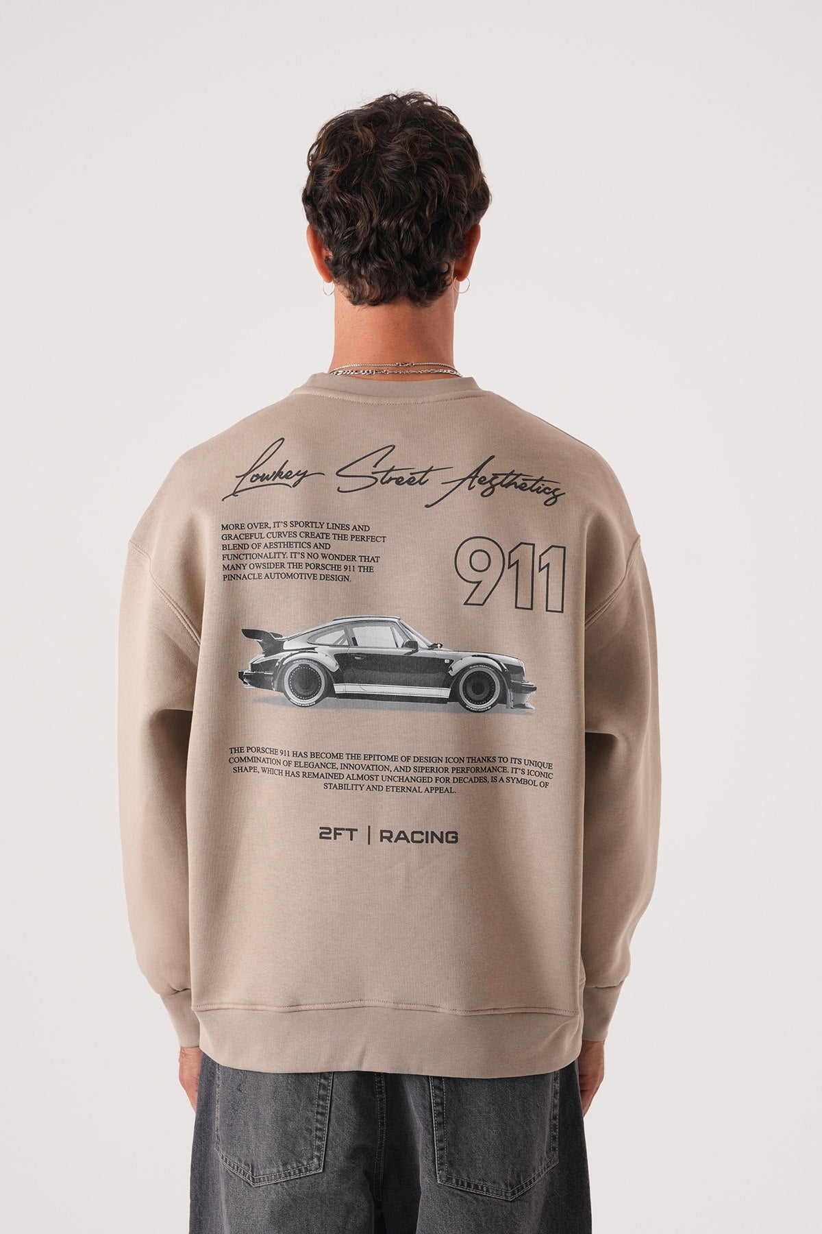 Lowkey Street Aesthetics 911 Racing Sweatshirt