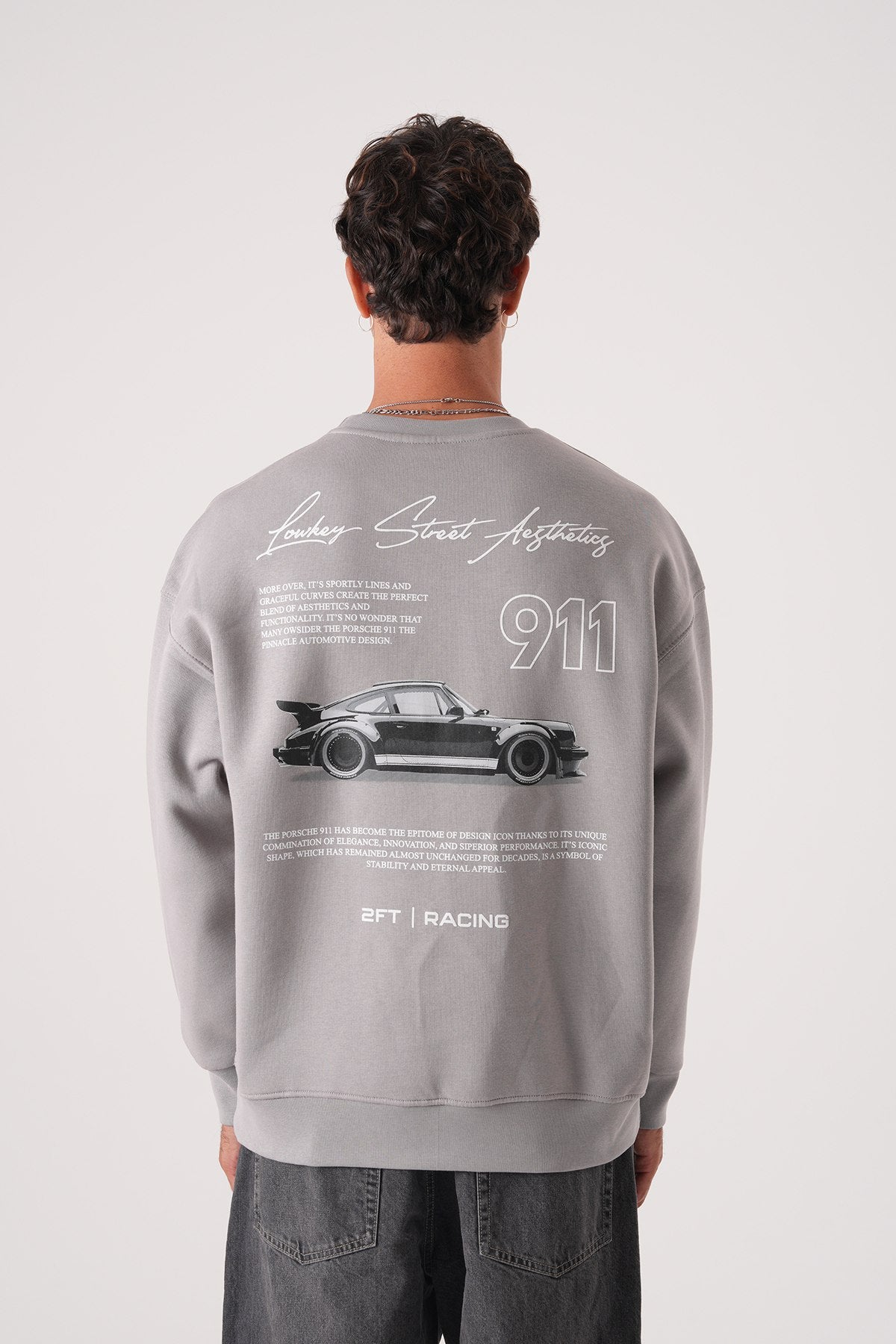 Lowkey Street Aesthetics 911 Racing Sweatshirt