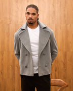 Luxury Oversized Double-Breasted Short Coat