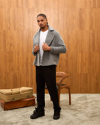 Luxury Oversized Double-Breasted Short Coat
