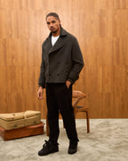 Luxury Oversized Double-Breasted Short Coat