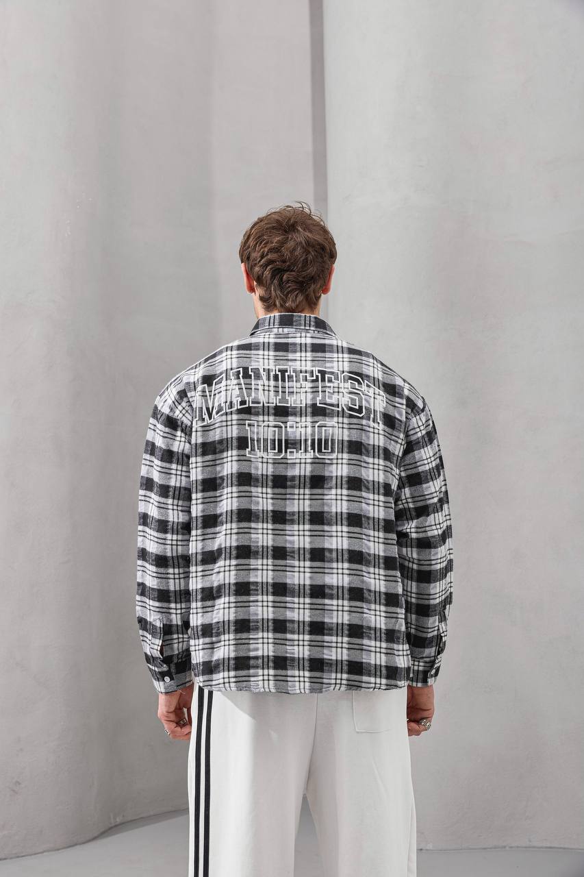 Manifest 10:10 Embroidered Flannel Shirt