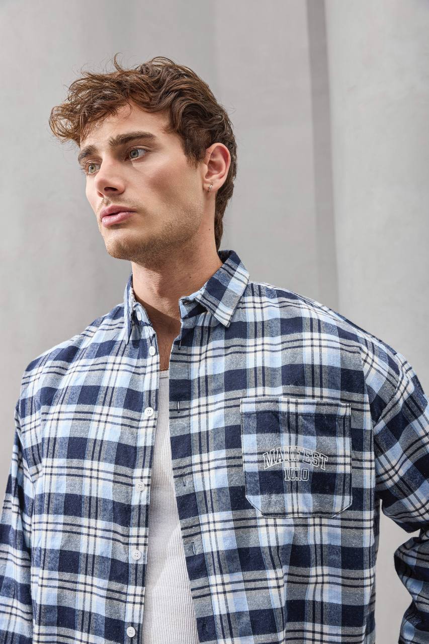 Manifest 10:10 Embroidered Flannel Shirt